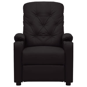 Fauteuil inclinable électrique Noir Similicuir