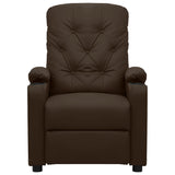 Fauteuil inclinable électrique Marron Similicuir