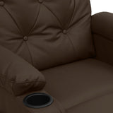 Fauteuil inclinable électrique Marron Similicuir