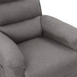 Fauteuil inclinable électrique Gris clair Tissu