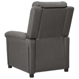 Fauteuil inclinable électrique Gris foncé Tissu