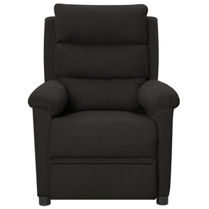Fauteuil inclinable électrique Noir Tissu