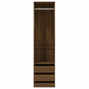 Armoire avec tiroirs Chêne marron 50x50x200cm Bois d'ingénierie