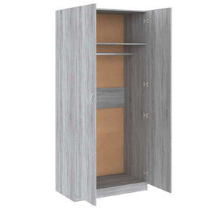 Garde-robe Sonoma gris 90x52x200 cm Bois d'ingénierie