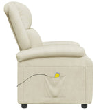 Fauteuil de massage Crème Similicuir