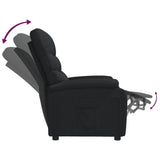 Fauteuil inclinable Noir Tissu