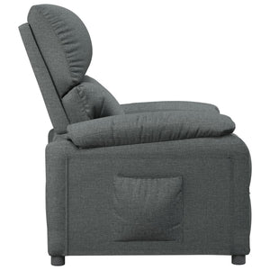Fauteuil inclinable Gris foncé Tissu