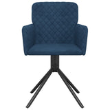 Chaises pivotantes à manger lot de 2 Bleu Velours