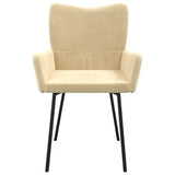 Chaises à manger lot de 2 Crème Velours