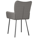 Chaises à manger lot de 2 gris clair tissu