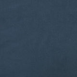 Fauteuil à oreilles avec tabouret bleu velours