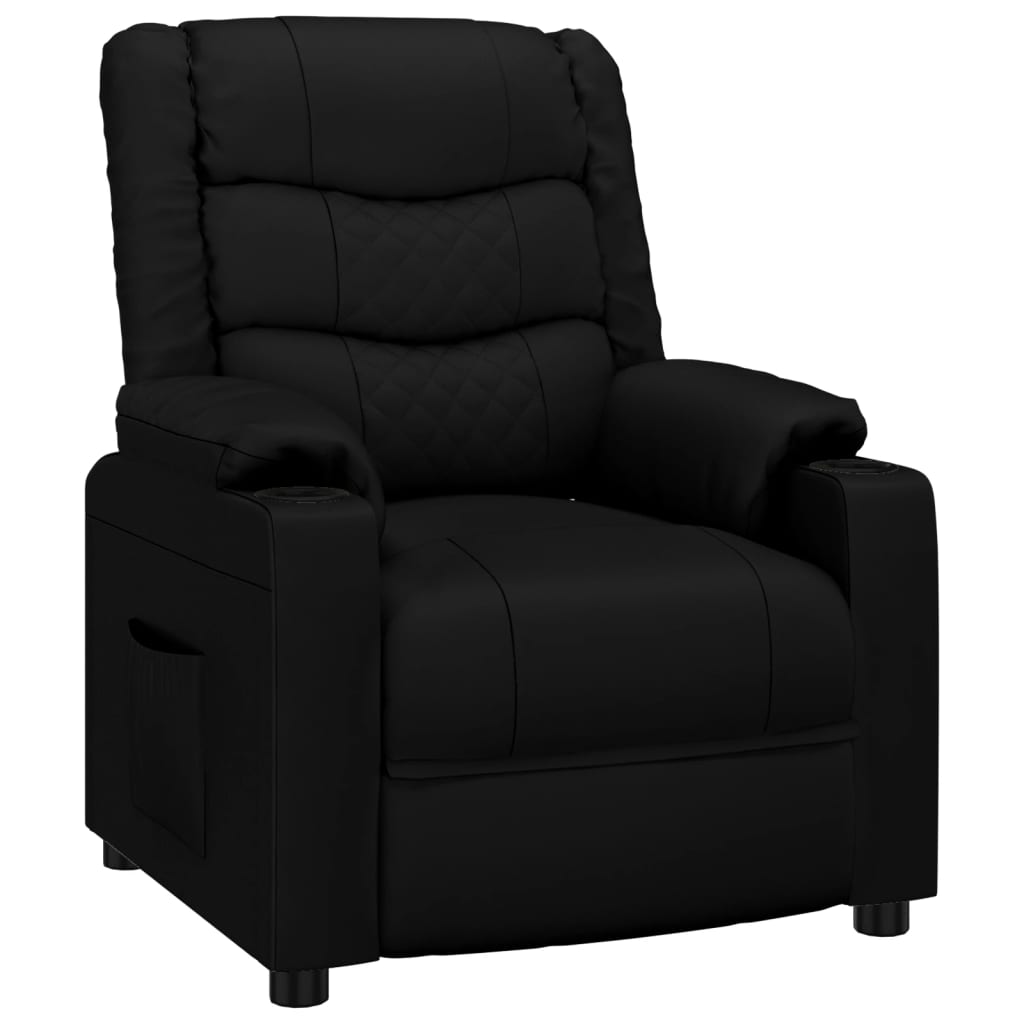 Fauteuil inclinable Noir Similicuir