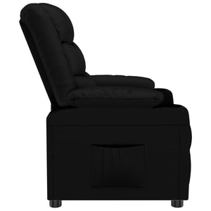 Fauteuil inclinable Noir Similicuir