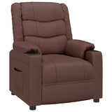 Fauteuil inclinable Marron Similicuir