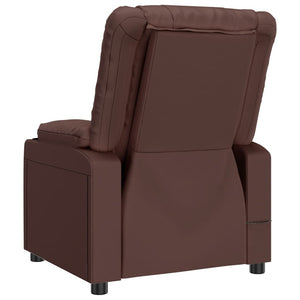 Fauteuil inclinable Marron Similicuir