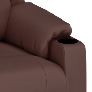 Fauteuil inclinable Marron Similicuir