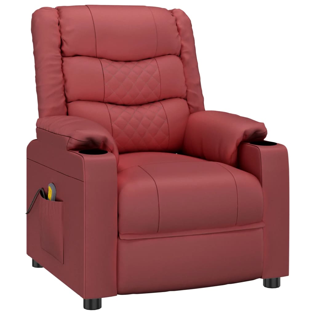 Fauteuil inclinable Rouge bordeaux Similicuir