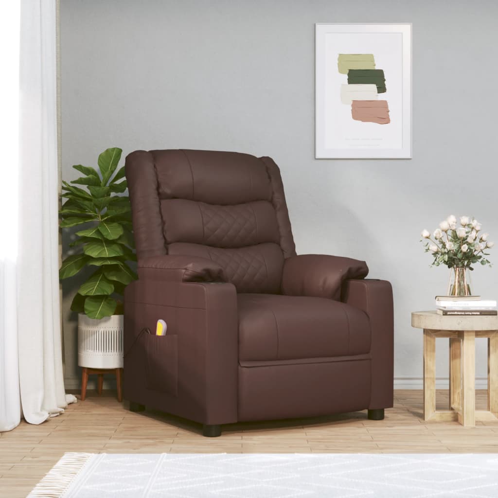 Fauteuil de massage Marron Similicuir