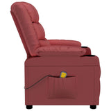 Fauteuil de massage Rouge bordeaux Similicuir