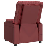 Fauteuil de massage Rouge bordeaux Similicuir