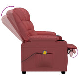 Fauteuil de massage Rouge bordeaux Similicuir
