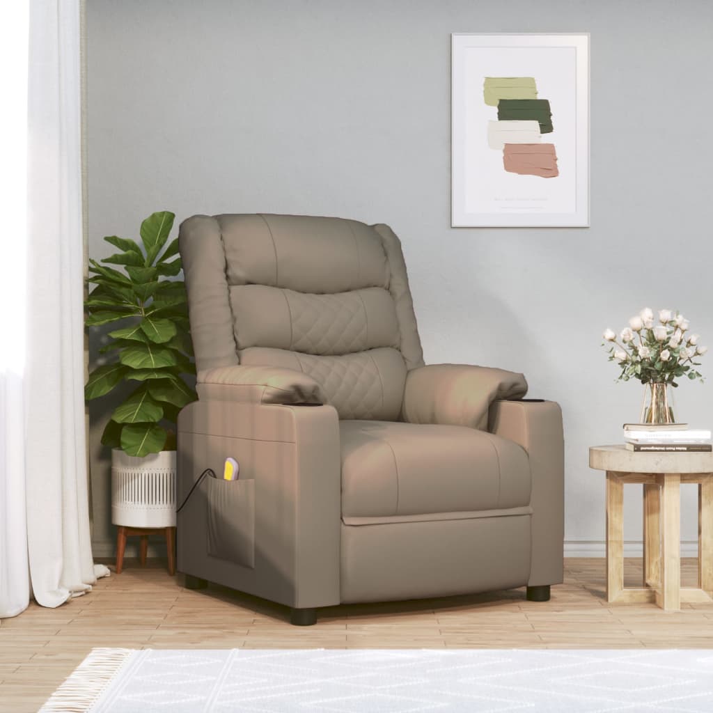 Fauteuil de massage Cappuccino Similicuir