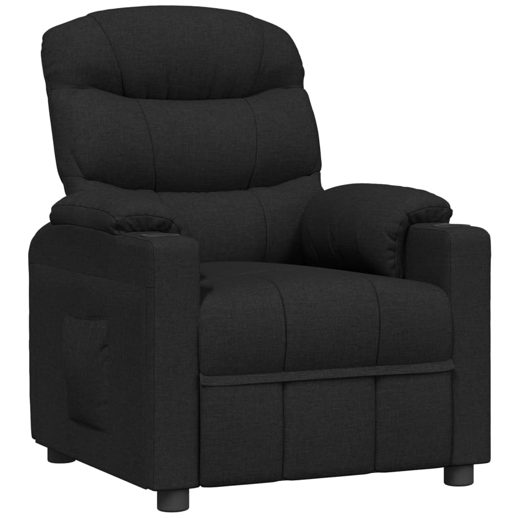 Fauteuil inclinable Noir Tissu