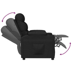 Fauteuil inclinable Noir Tissu