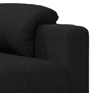 Fauteuil inclinable Noir Tissu