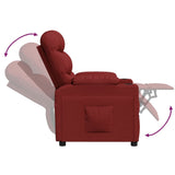 Fauteuil inclinable Rouge bordeaux Tissu