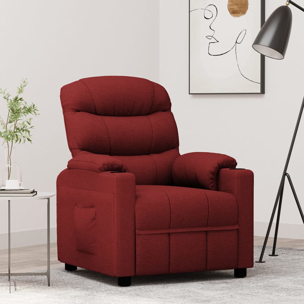 Fauteuil inclinable Rouge bordeaux Tissu