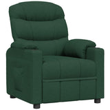 Fauteuil inclinable Vert foncé Tissu