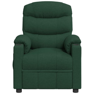 Fauteuil inclinable Vert foncé Tissu