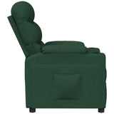 Fauteuil inclinable Vert foncé Tissu