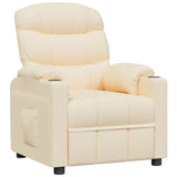 Fauteuil inclinable Crème Tissu