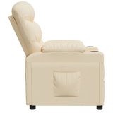 Fauteuil inclinable Crème Tissu