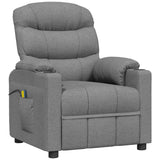 Fauteuil de massage Gris clair Tissu