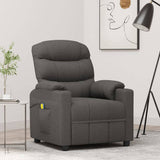 Fauteuil de massage Gris foncé Tissu