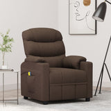 Fauteuil de massage Marron foncé Tissu