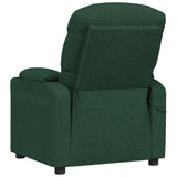 Fauteuil de massage Vert foncé Tissu