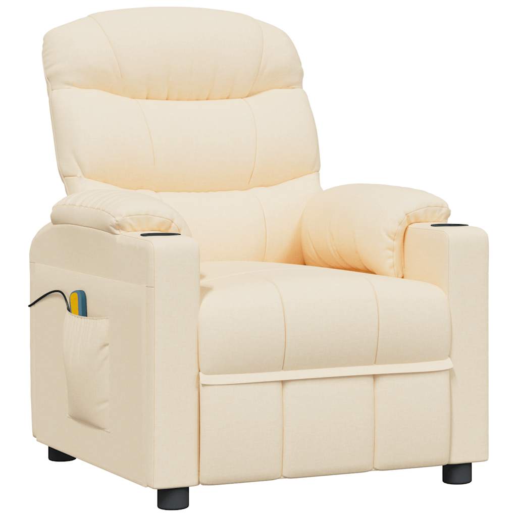 Fauteuil de massage Crème Tissu