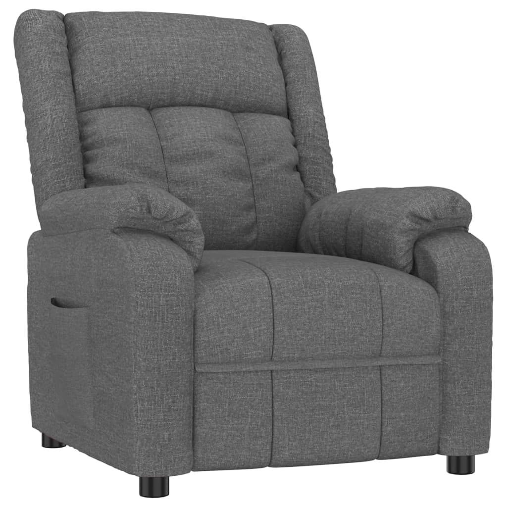 Fauteuil inclinable Gris foncé Tissu