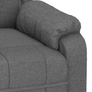 Fauteuil inclinable Gris foncé Tissu