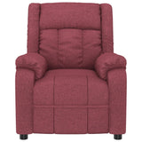 Fauteuil de massage Rouge bordeaux Tissu