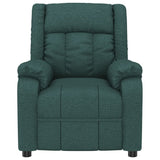 Fauteuil de massage Vert foncé Tissu