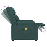 Fauteuil de massage Vert foncé Tissu