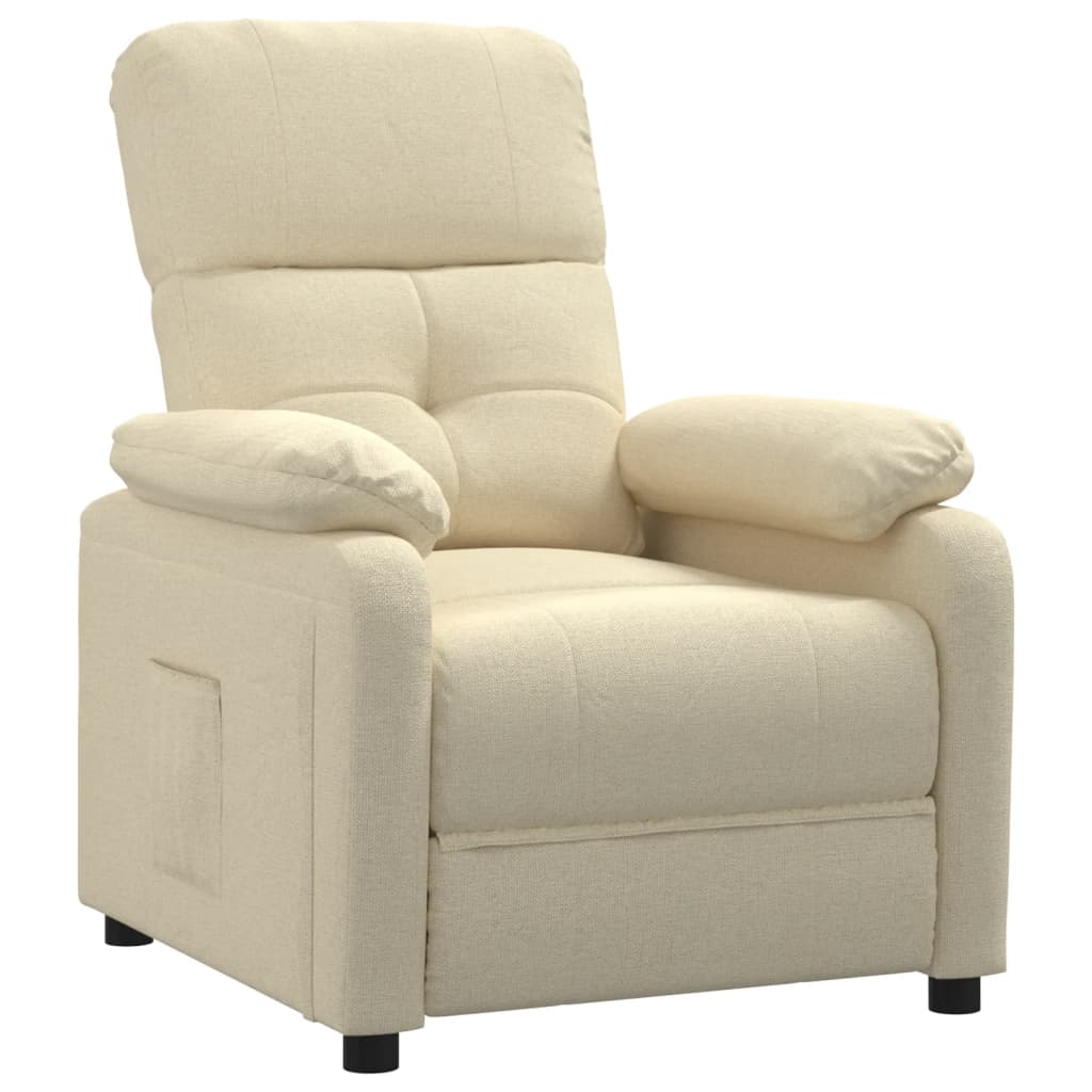 Fauteuil inclinable Crème Tissu