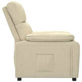 Fauteuil inclinable Crème Tissu