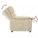 Fauteuil inclinable Crème Tissu