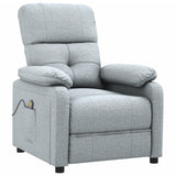 Fauteuil de massage Gris clair Tissu